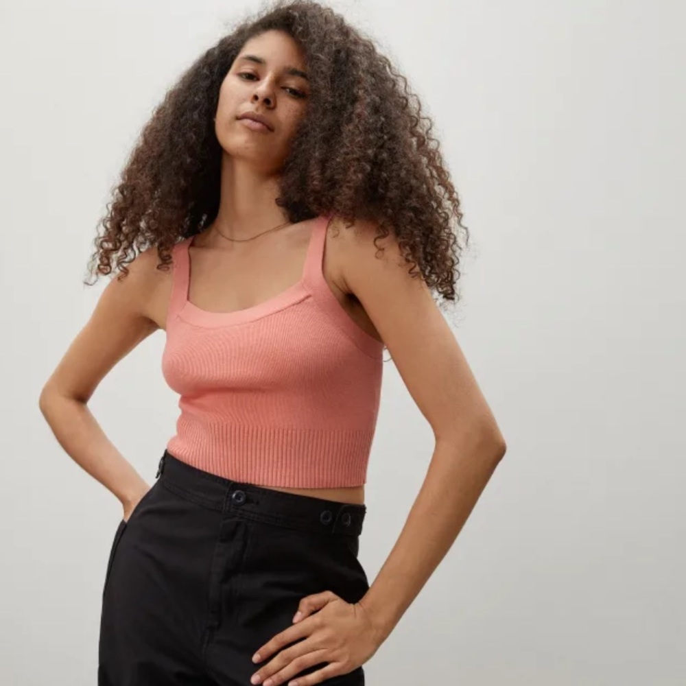 Everlane Cropped Cami Sweater